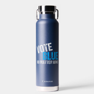 Vote Blue No Matter Who Democrat Personalised Water Bottle