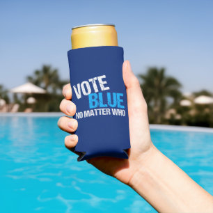 Vote Blue No Matter Who Democratic Party Seltzer Can Cooler