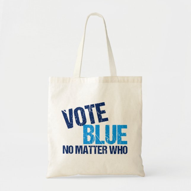 Vote Blue No Matter Who Democratic Party Tote Bag (Front)