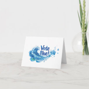 Vote Blue! Note Card