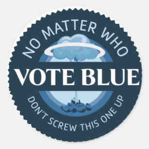 Vote Blue   Sticker   Envelope Seal