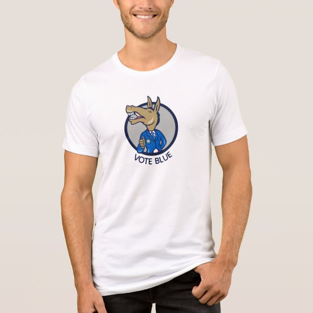 Vote Blue Tri-Blend Shirt (Front)