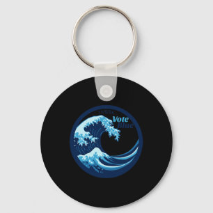 Vote Blue Wave Democrats Kamala Harris Election Da Key Ring