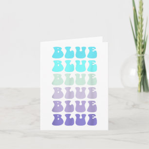 Vote Blue Wave Team War Game Groovy Go Summer Camp Card