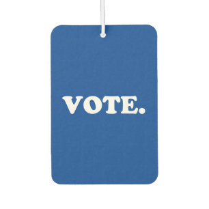 "vote" - blue white air freshener