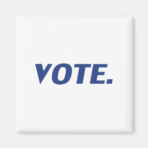 "vote" blue, white - magnet