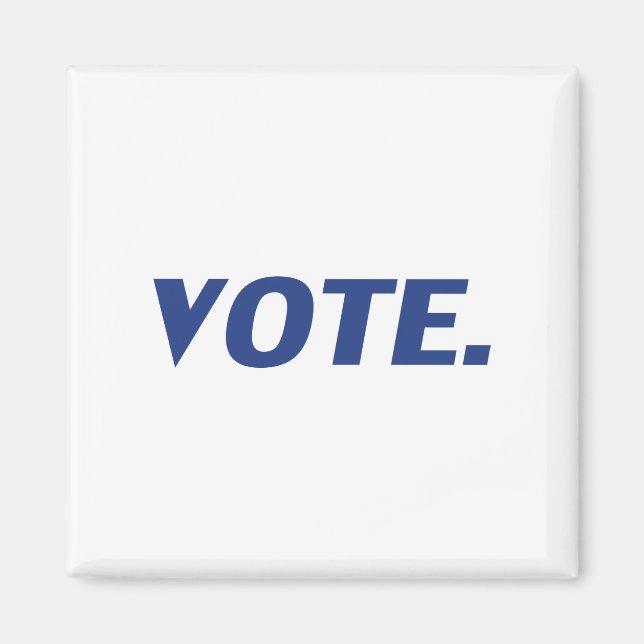 "vote" blue, white - magnet (Front)