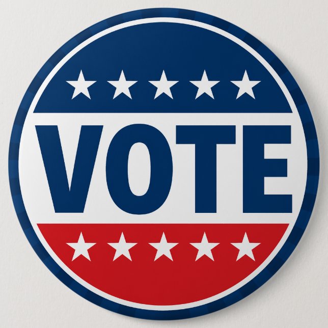 VOTE Bold Campaign Badge Design (Front)