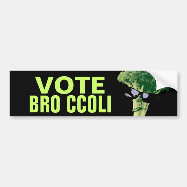 Vote Bro Ccoli Bumper Sticker (Front)