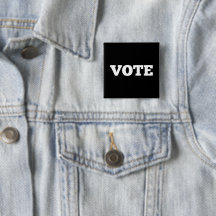 Vote Button on Black Background