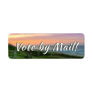 Vote by Mail - Beach Return Address Label