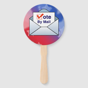 Vote By Mail Hand Fan