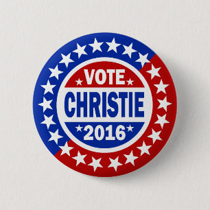Vote Christie 2016 6 Cm Round Badge