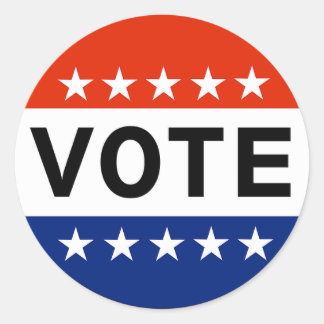 Vote Classic Round Sticker