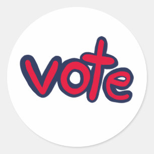 Vote Classic Round Sticker