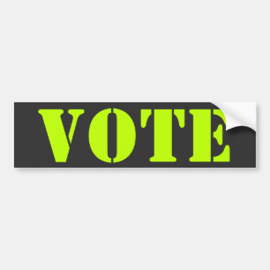 "vote" customise template - Bumper Sticker