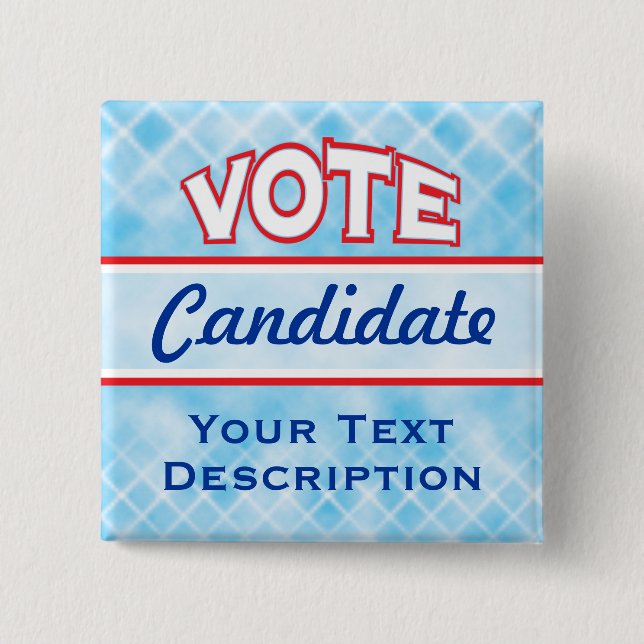VOTE Customise Text Button (Front)