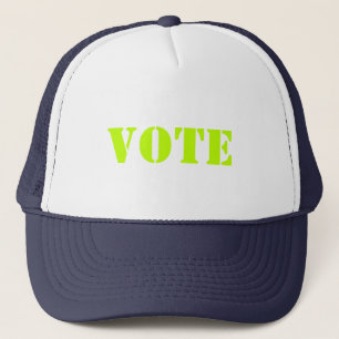 "vote" customise TEXT & COLOR - hat