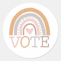 Vote | Cute Pastel Rainbow Text Design