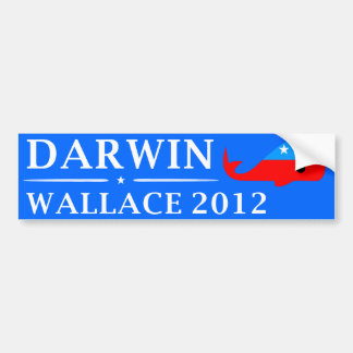 Vote Darwin & Wallace in 2012 Bumper Sticker