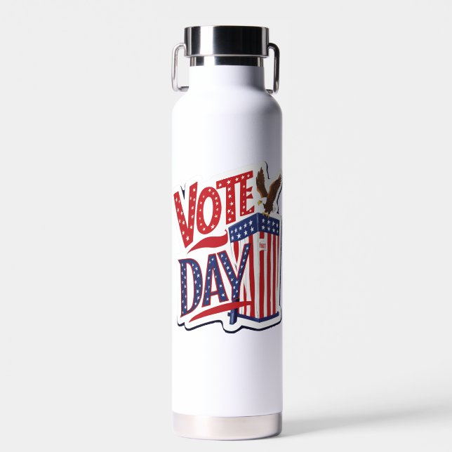 Vote Day Water Bottle (Front)