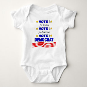 Vote Democrat Baby Bodysuit