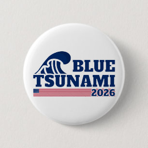 Vote Democrat Blue Wave 2026 6 Cm Round Badge