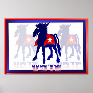 Vote Democratic Yard Sign Poster