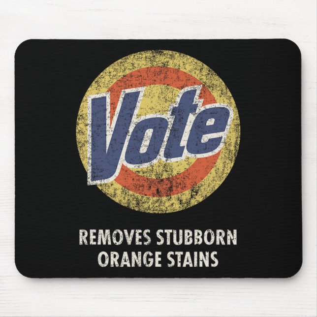 Vote Detergent Funny Vintage  Mouse Pad (Front)