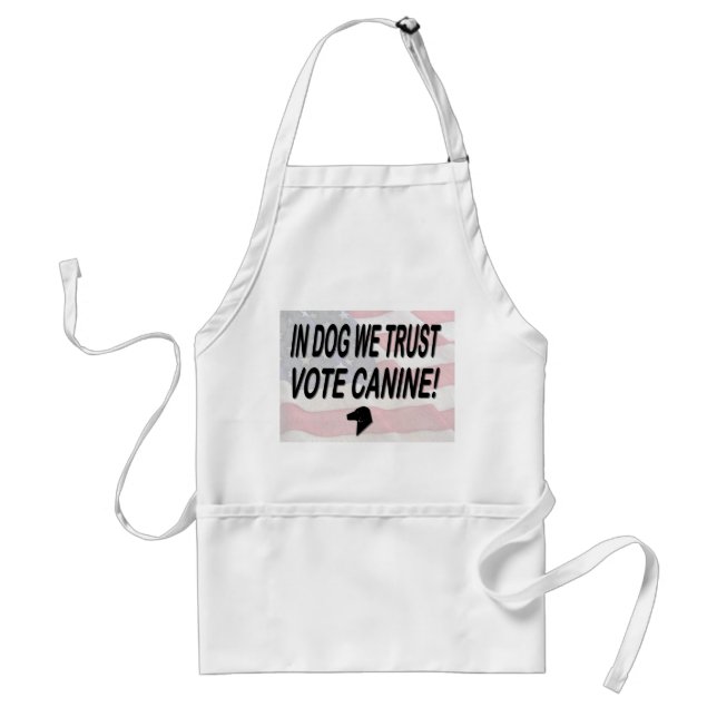 Vote Dog with American Flag Standard Apron (Front)