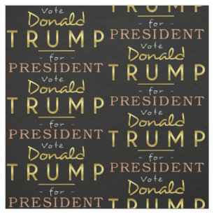 Vote Donald Trump for President Republican Pattern Fabric