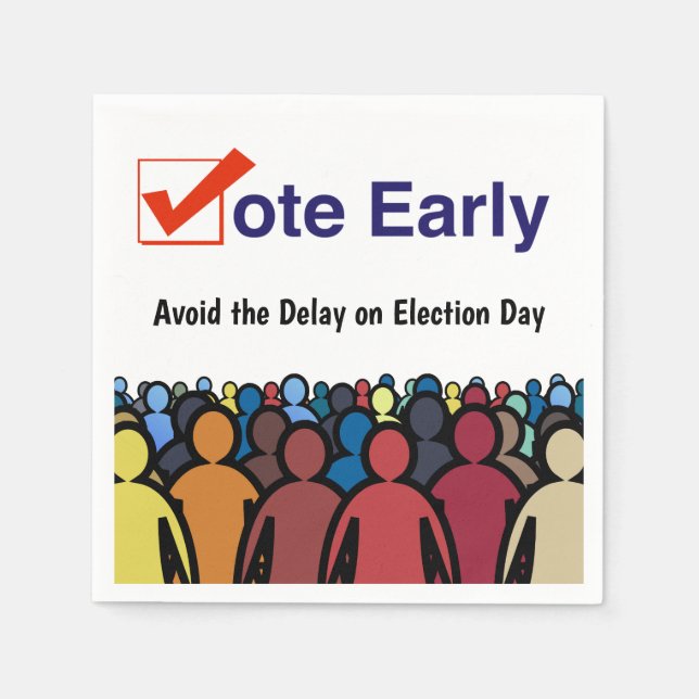 Vote Early Napkin (Front)