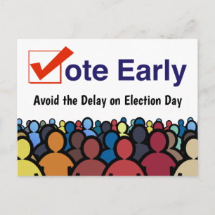 Vote Early Postcard