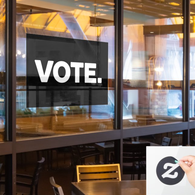 Vote Election 2024 Voting Rights Suffrage (Restaurant Window)