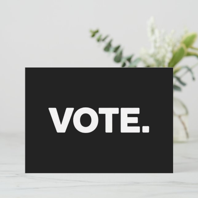 Vote Election 2024 Voting Rights Suffrage Invitation (Standing Front)