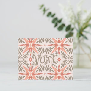 VOTE ELECTION DAY Vines Botanical  Postcard