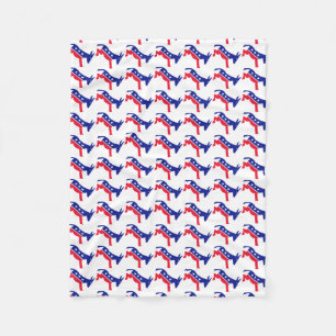 Vote Election Democrat Stars Stripes USA Fleece Blanket