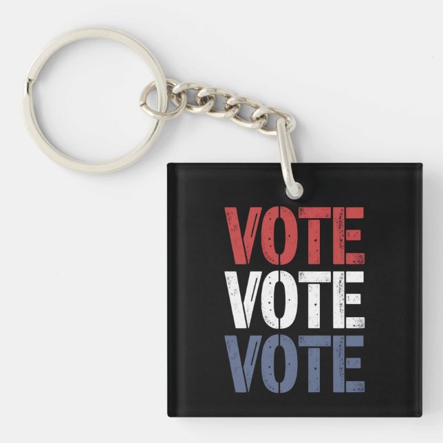 Vote Election Politics Voting Voter Registration  Key Ring (Front)