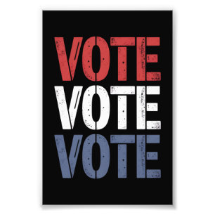 Vote Election Politics Voting Voter Registration  Photo Print