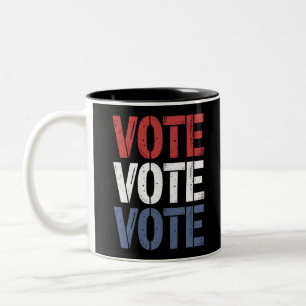 Vote Election Politics Voting Voter Registration  Two-Tone Coffee Mug