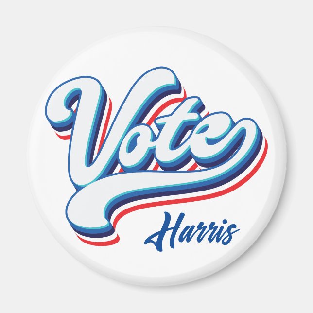 Vote Election Typography  Magnet (Front)