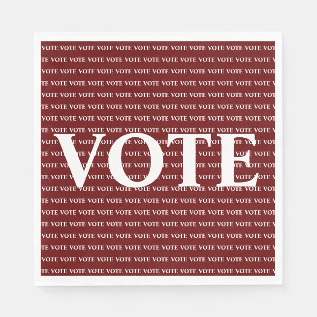 Vote Election Vote Napkin (Front)