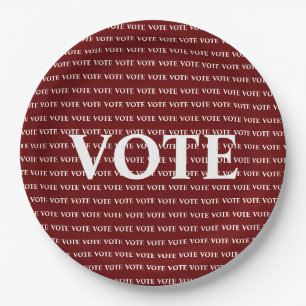 Vote Election Vote Paper Plate