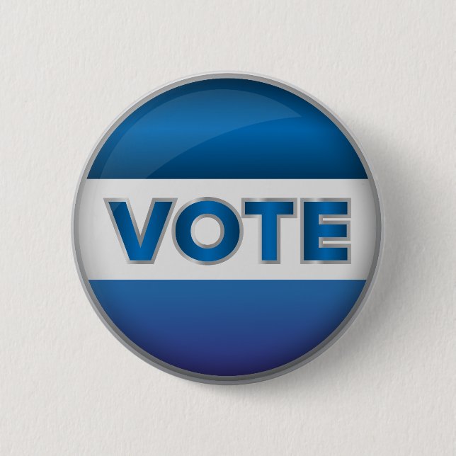 Vote Elections  6 Cm Round Badge (Front)