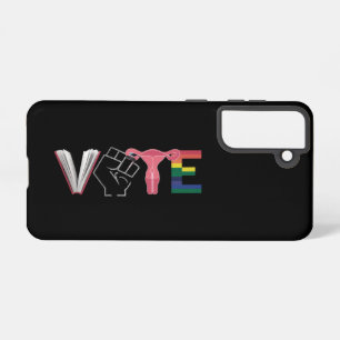 Vote Feminist Women's Rights Banned Books LGBTQ Samsung Galaxy Case
