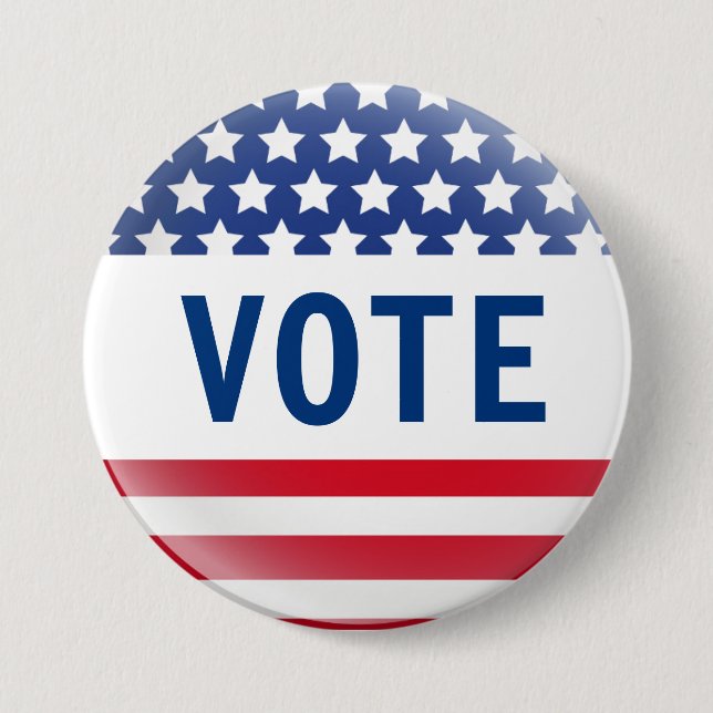 Vote Flag Pin (Front)