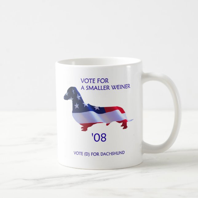 Vote for a Smaller Weiner Mug (Right)