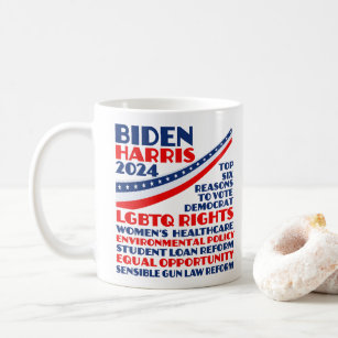 Vote for Biden Harris 2024 Election Platform Coffee Mug