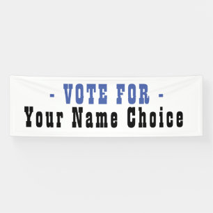 Vote For Candidate Banner