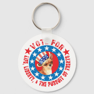 Vote for Chihuahua Key Ring